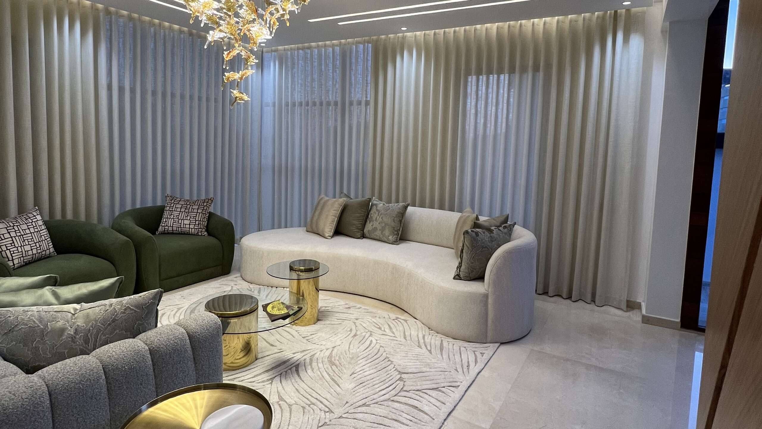 rideaux salon moderne