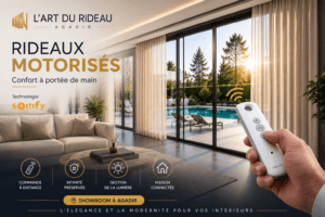 Rideaux Électriques à Agadir – L’Art du Rideau