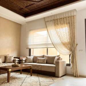Rideaux Salon Marocain sur mesure à Agadir