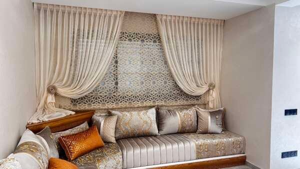 Rideaux salon à Agadir | Exclusifs et moderne – Art du Rideau